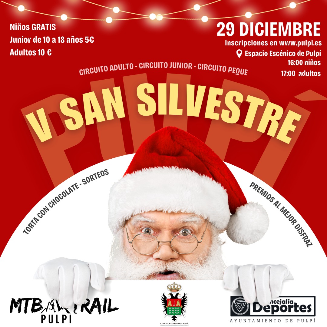 V SAN SILVESTRE PULPILEÑA 29 DICIEMBRE 2024